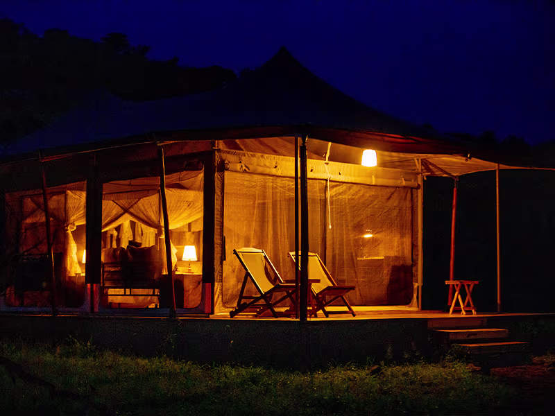 Single Tent Interior