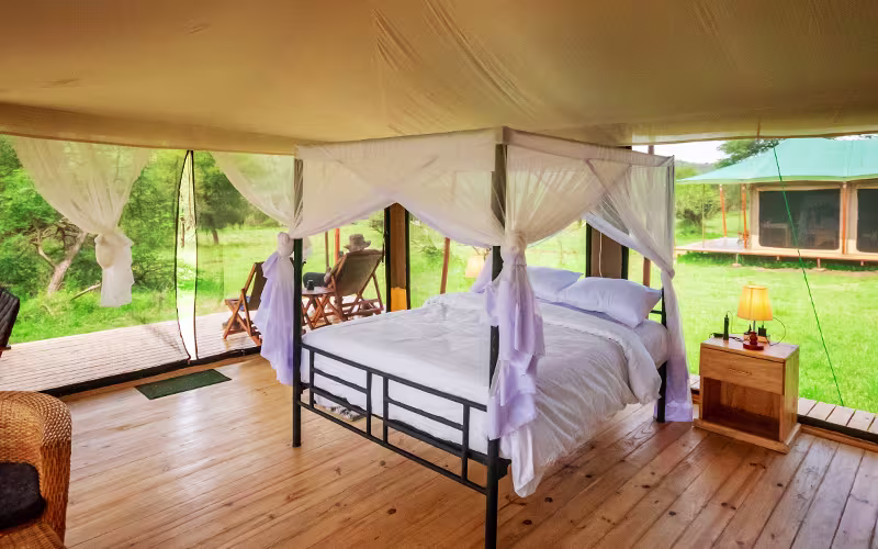Single Tent Interior